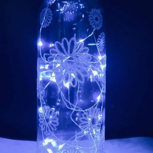 Flower Pattern LED light up bottle