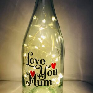 Light up Bottle - Love you Mum Design