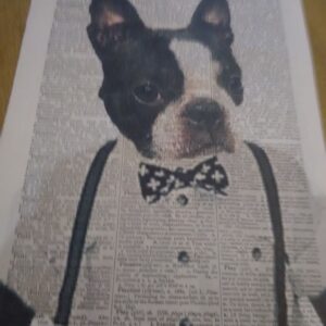 Bow Tie Dog Art Print