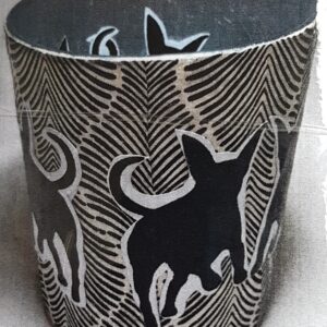 Artist Made Candle Holder #7 'Silhouette'