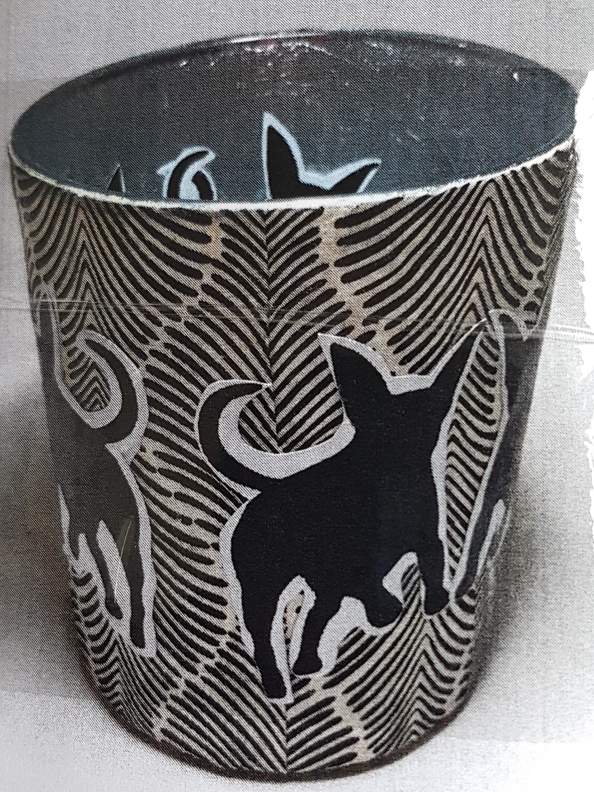 Artist Made Candle Holder #7 'Silhouette'