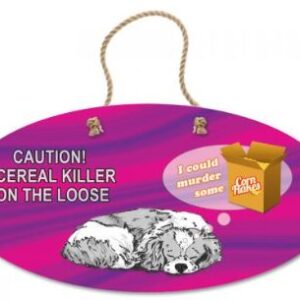 Cereal Killer Oval Hanging Sign by Cavalier Matters