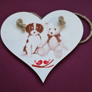 Hanging Sign - Puppy & Teddy